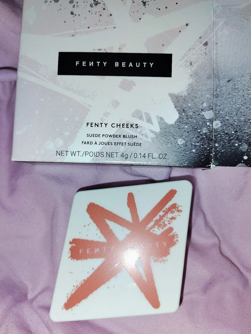 Fenty Beauty Suede Powder Blush - Lolly Poppy Vibrant Coral